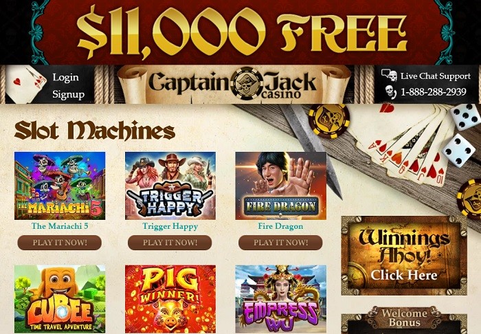 No deposit bonus codes captain jack casino